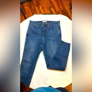 Madewell, size 31 button fly jeans